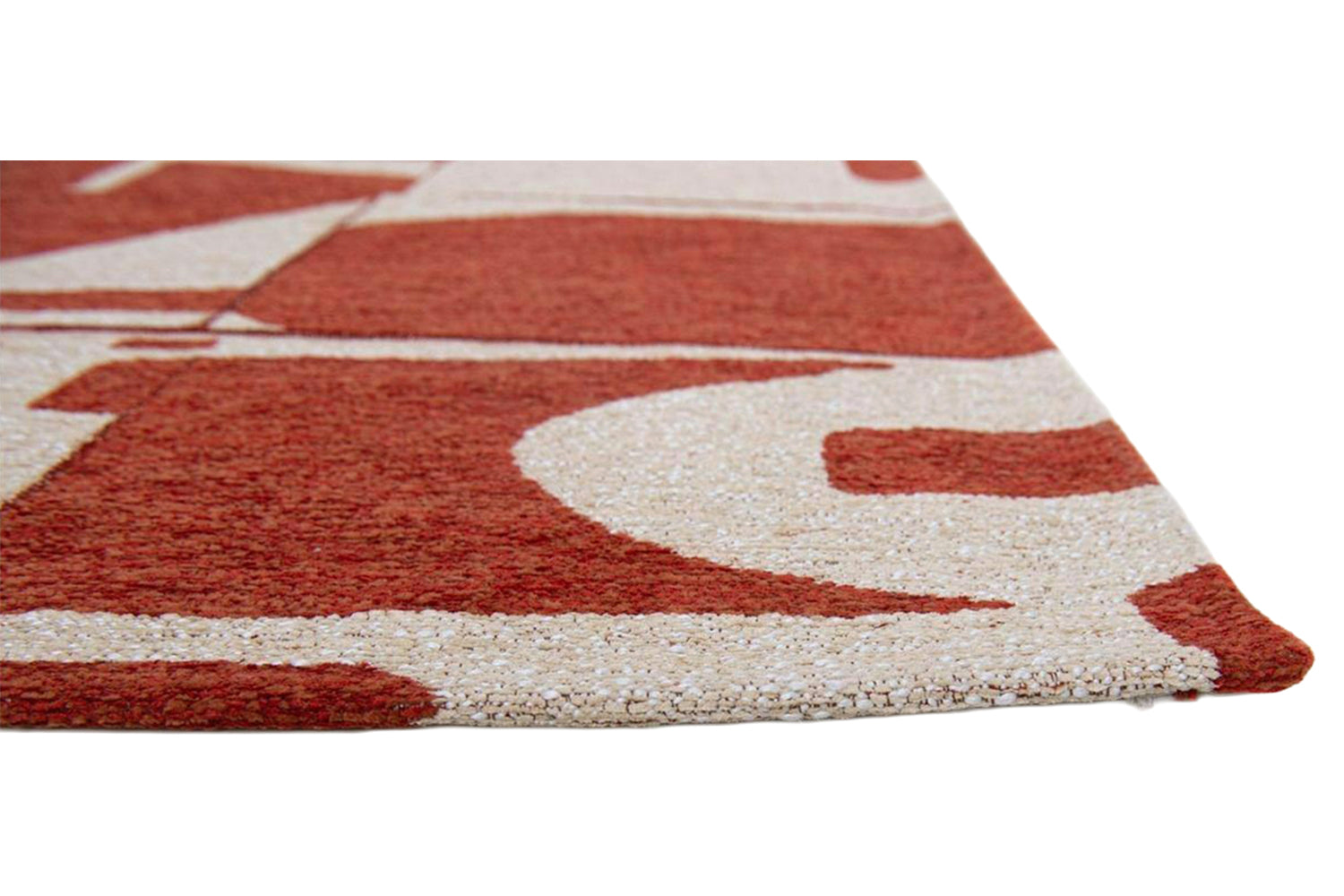 Louis De Poortere | Papercut Indoor Eco Rug | Red/White | 170 x 240 cm-9