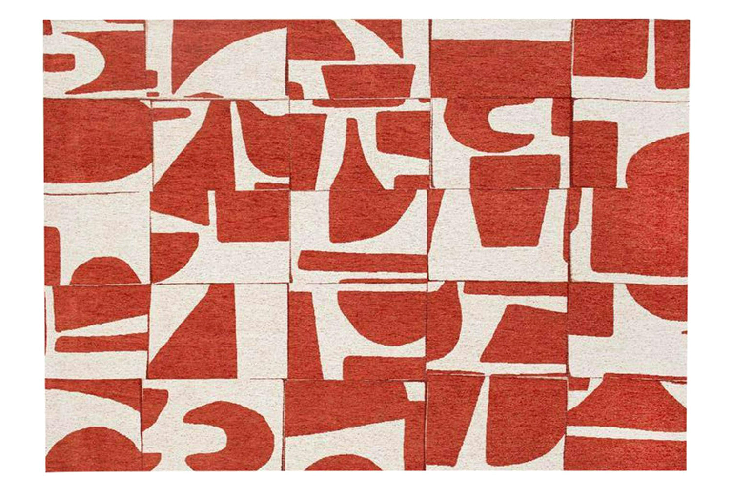 Louis De Poortere | Papercut Indoor Eco Rug | Red/White | 240 x 340 cm