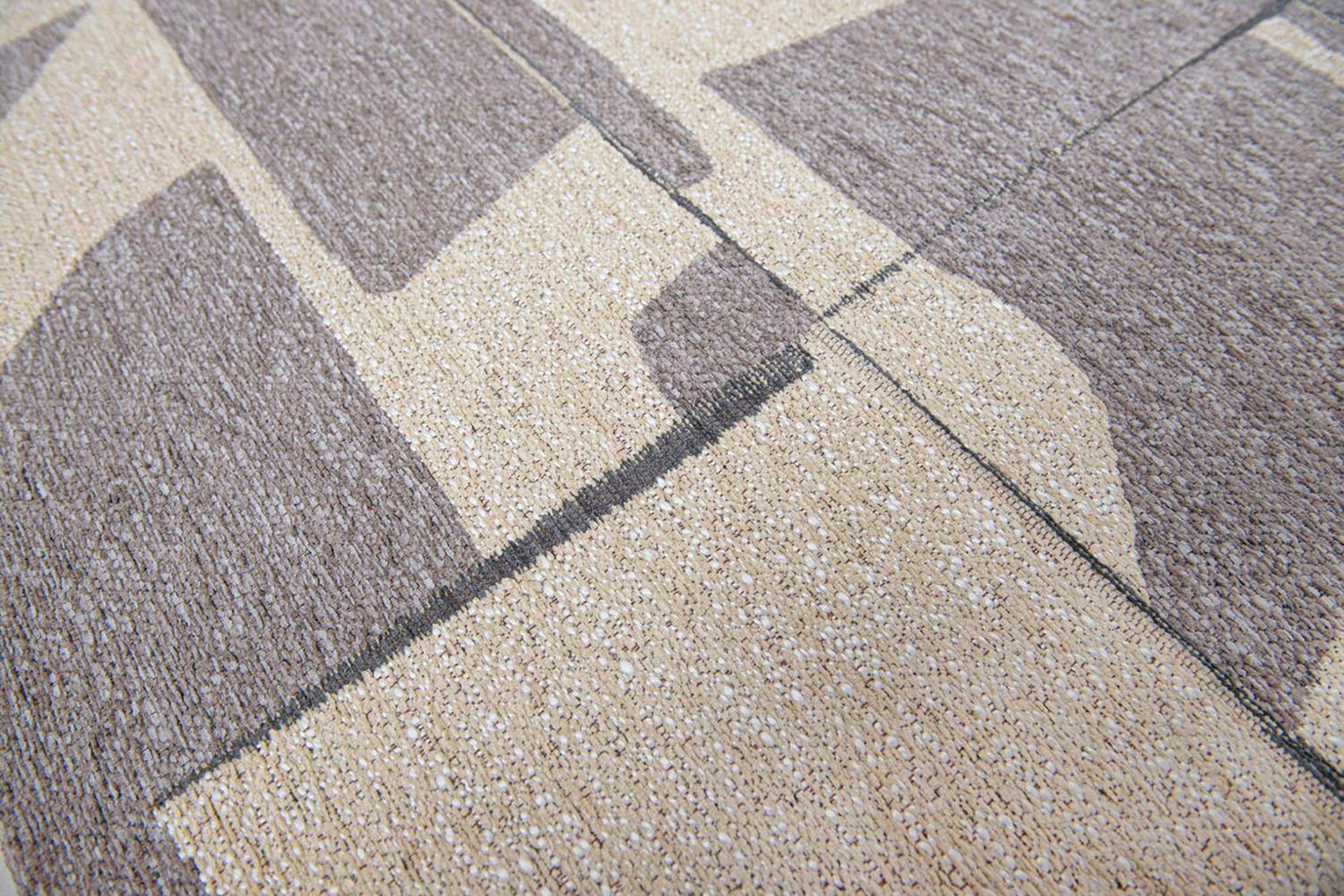 Louis De Poortere | Papercut Indoor Eco Rug | Beige/Grey  | 80 x 150 cm-5