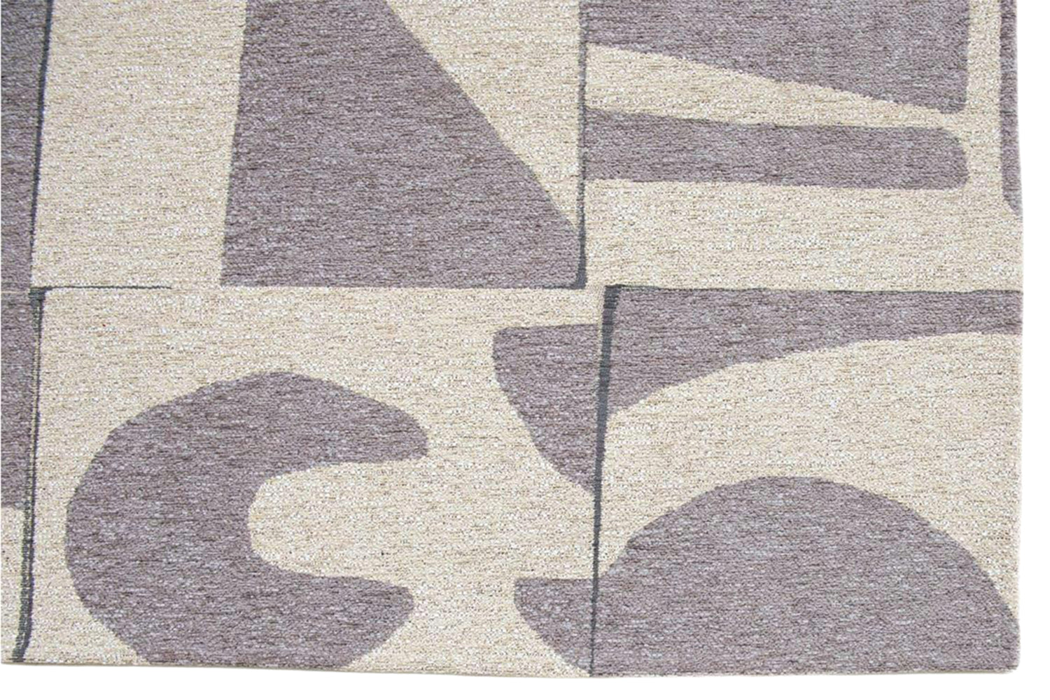 Louis De Poortere | Papercut Indoor Eco Rug | Beige/Grey  | 80 x 150 cm-7