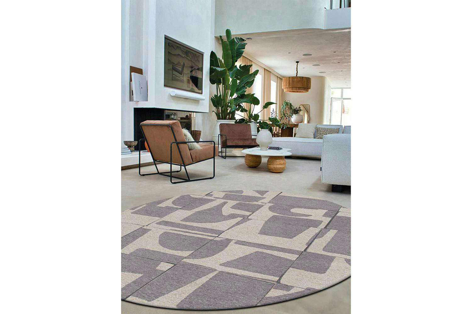 Louis De Poortere | Papercut Indoor Eco Rug | Beige/Grey | 280 x 390 cm-3