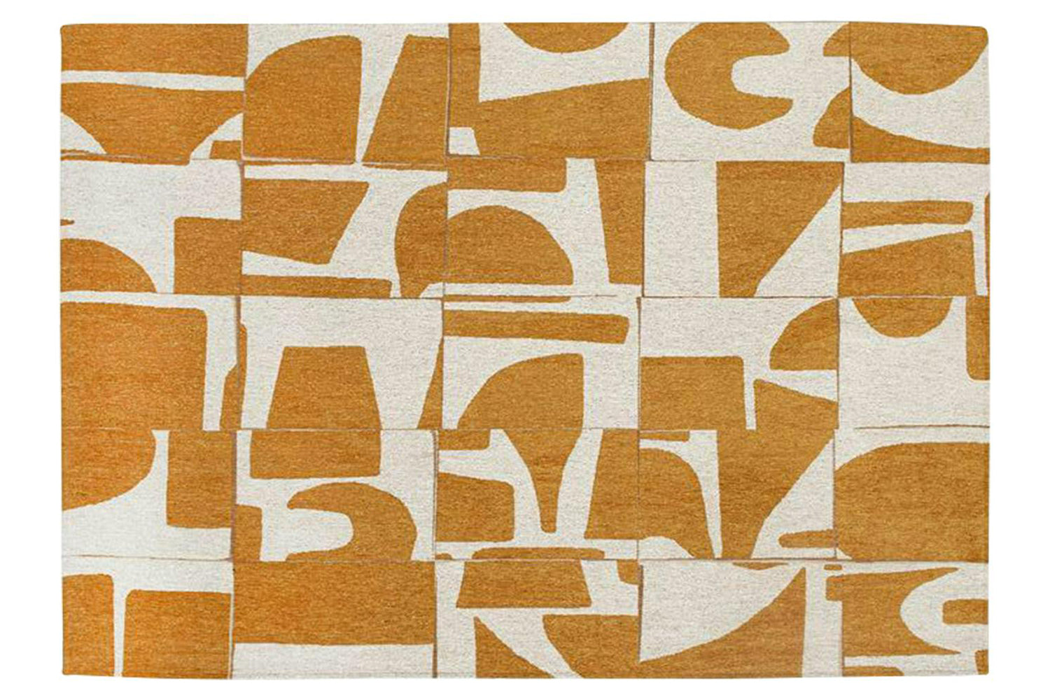 Louis De Poortere | Papercut Indoor Eco Rug | Yellow/White | 80 x 150 cm