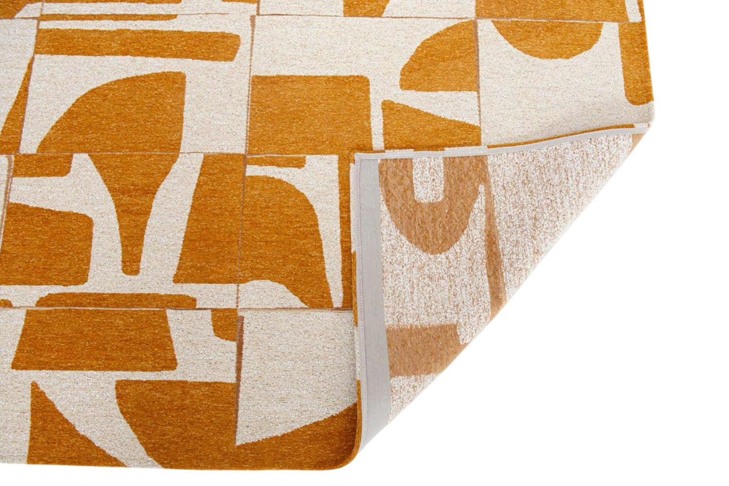 Louis De Poortere | Papercut Indoor Eco Rug | Yellow/White | 80 x 150 cm-5