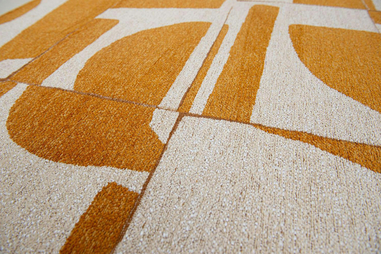 Louis De Poortere | Papercut Indoor Eco Rug | Yellow/White | 80 x 250 cm-3
