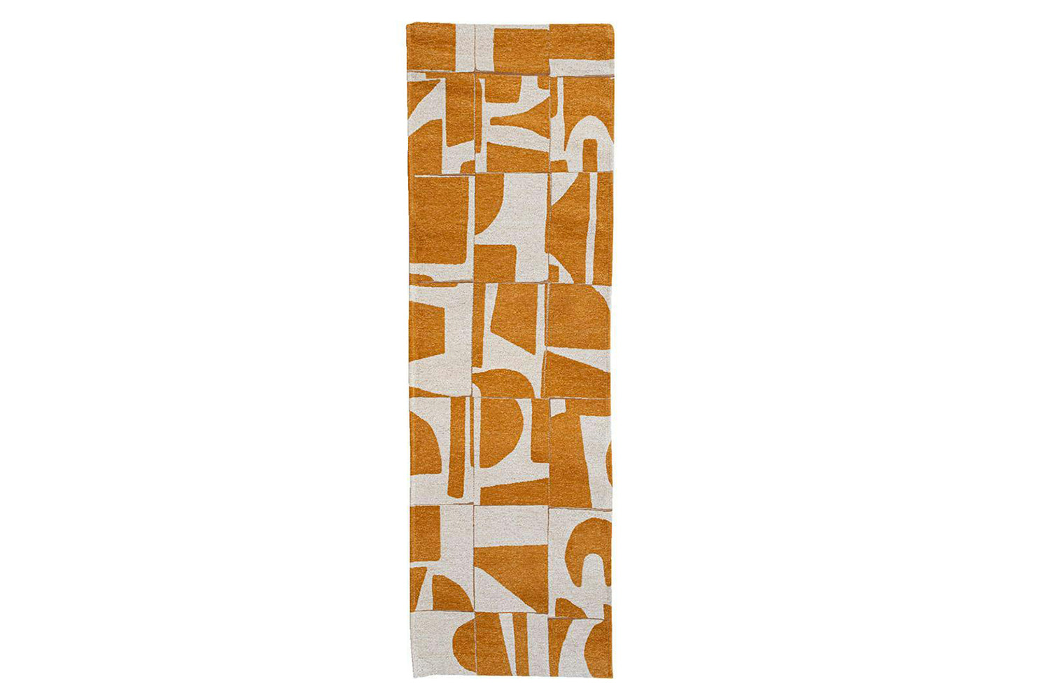 Louis De Poortere | Papercut Indoor Eco Rug | Yellow/White | 80 x 250 cm-8