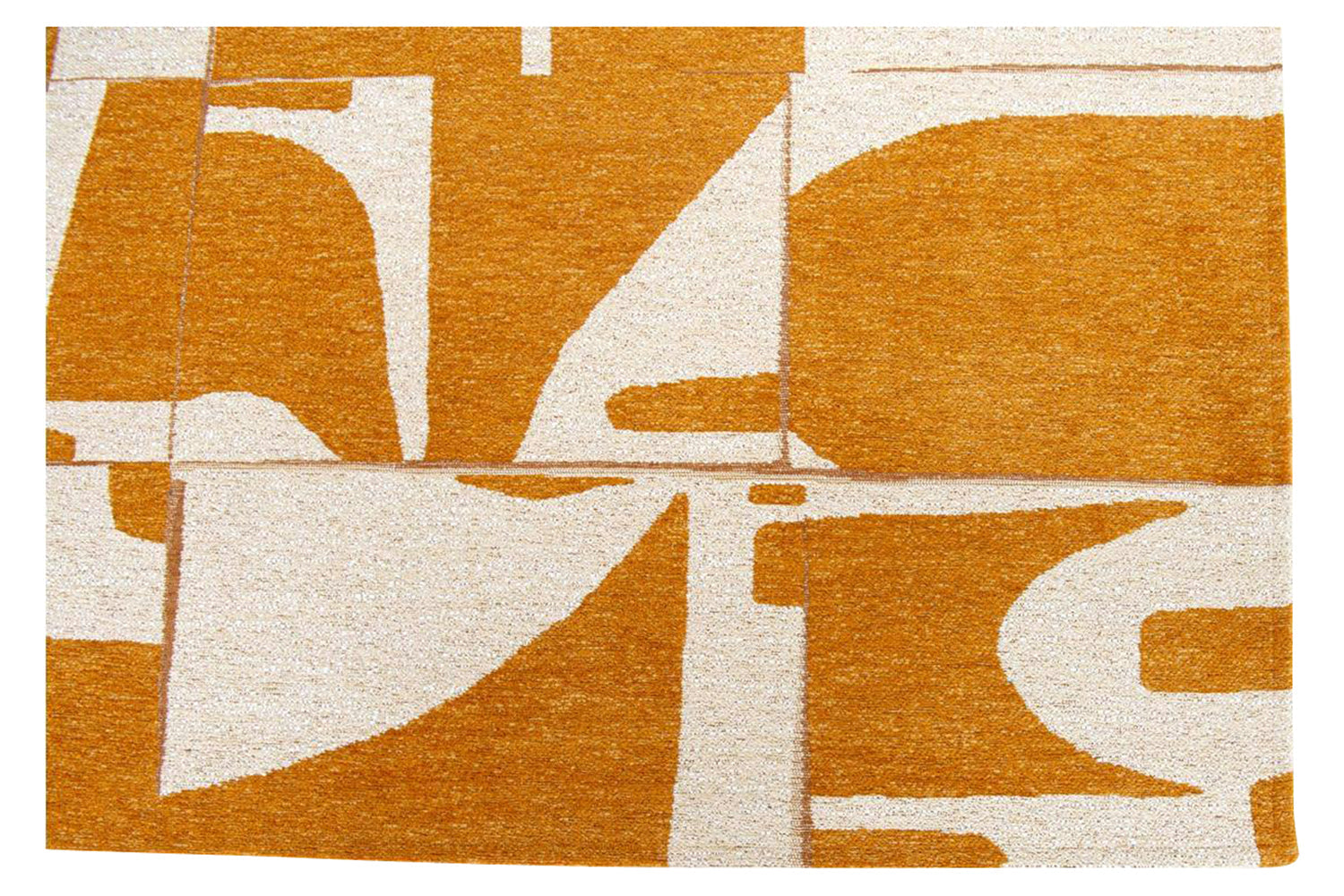 Louis De Poortere | Papercut Indoor Eco Rug | Yellow/White | 140 x 200 cm-6