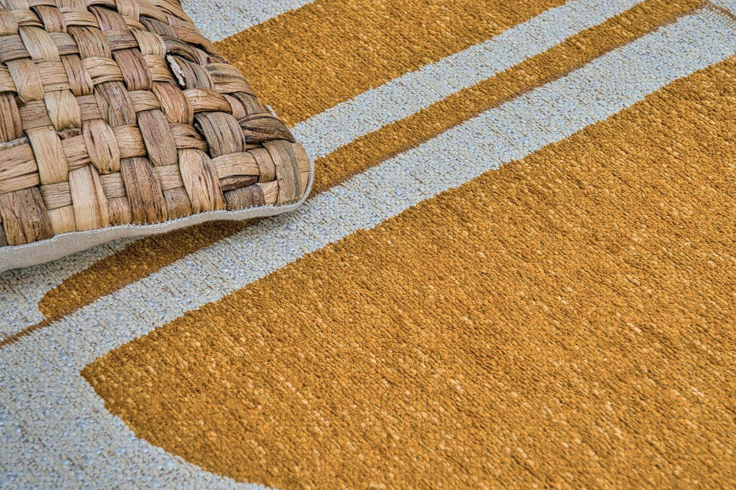 Louis De Poortere | Papercut Indoor Eco Rug | Yellow/White | 170 x 240 cm-2