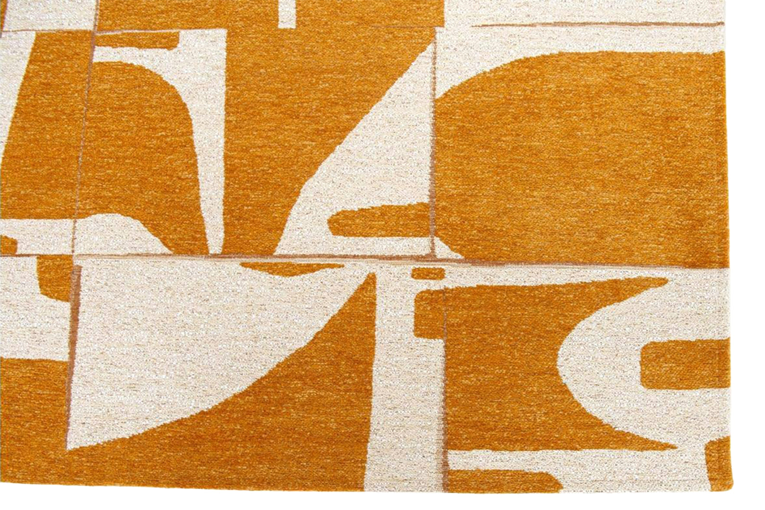 Louis De Poortere | Papercut Indoor Eco Rug | Yellow/White | 280 x 390 cm-6