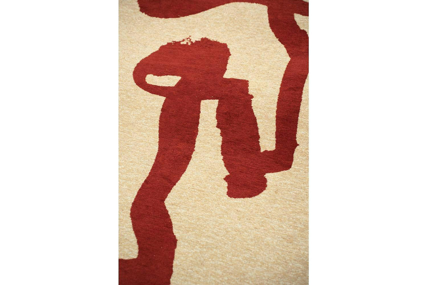 Louis De Poortere | Ribbon Imperial Eco Rug | Red/Beige | 80 x 150 cm-7