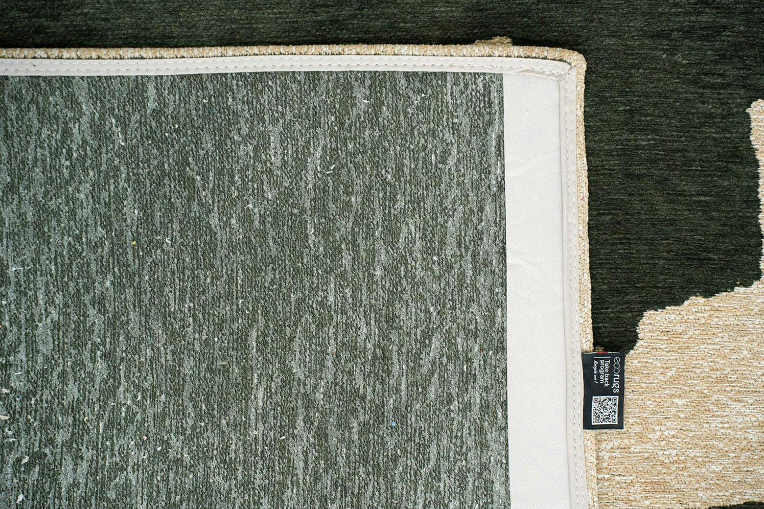 Louis De Poortere | Ribbon Garden Spirit Eco Rug | Beige/Green | 170 x 240 cm-6