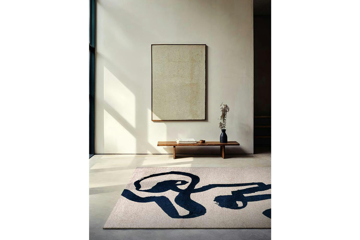 Louis De Poortere | Ribbon Sea Eco Rug | Beige/Blue | 80 x 150 cm-2