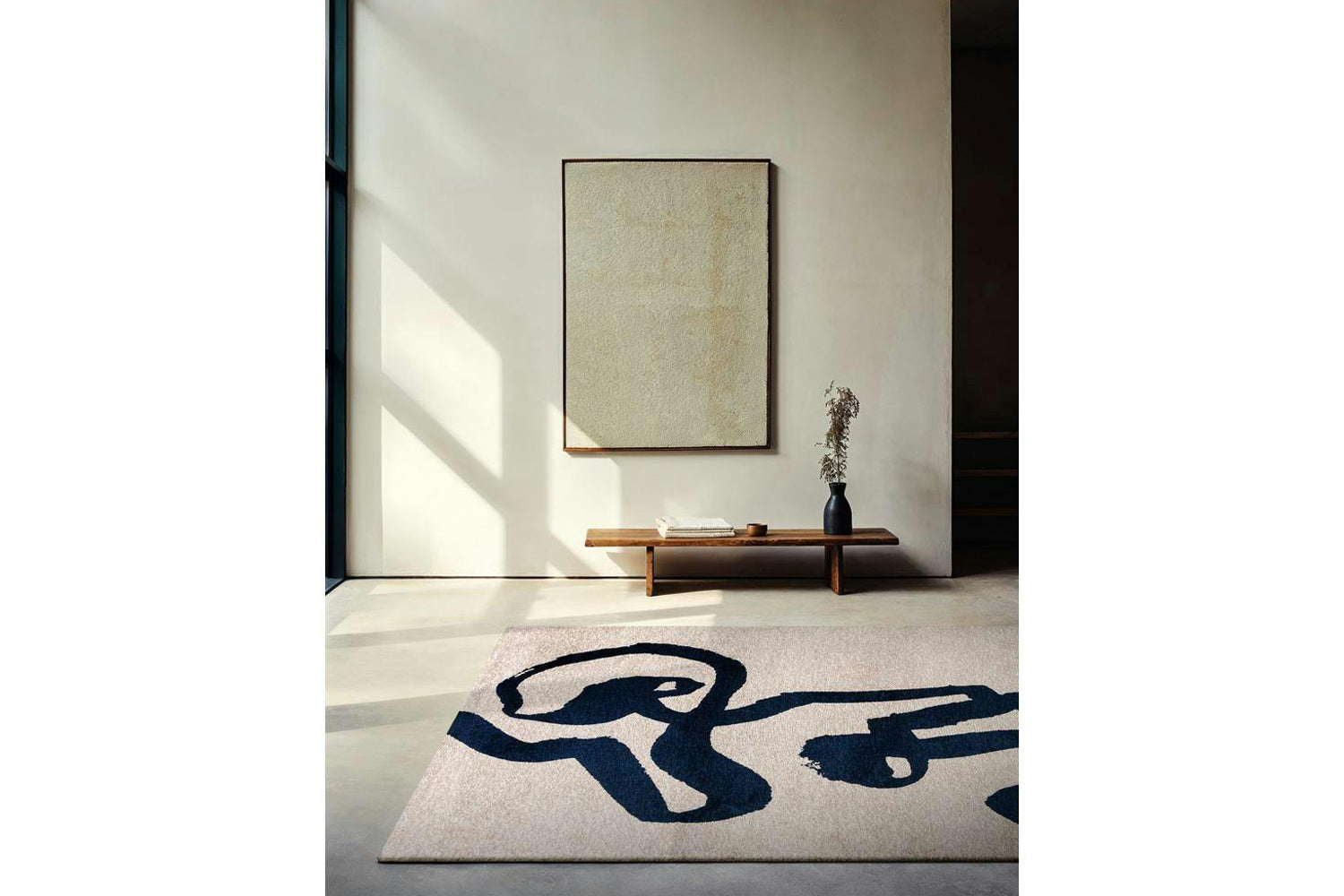 Louis De Poortere | Ribbon Sea Eco Rug | Beige/Blue | 140 x 200 cm-2