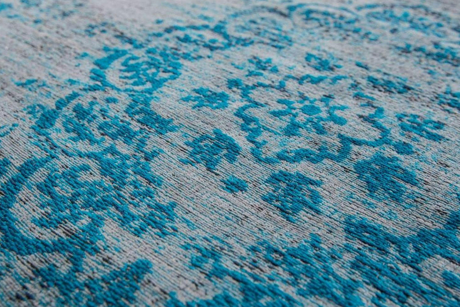 Louis De Poortere | Medallion Eco Rug | Grey/Blue | 80 x 150 cm-5