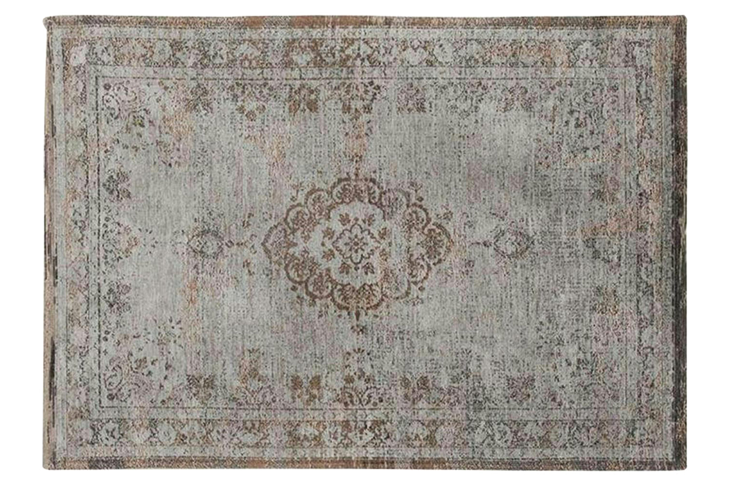 Louis De Poortere | Medallion Eco Rug | Grey Ebony | 200 x 280 cm