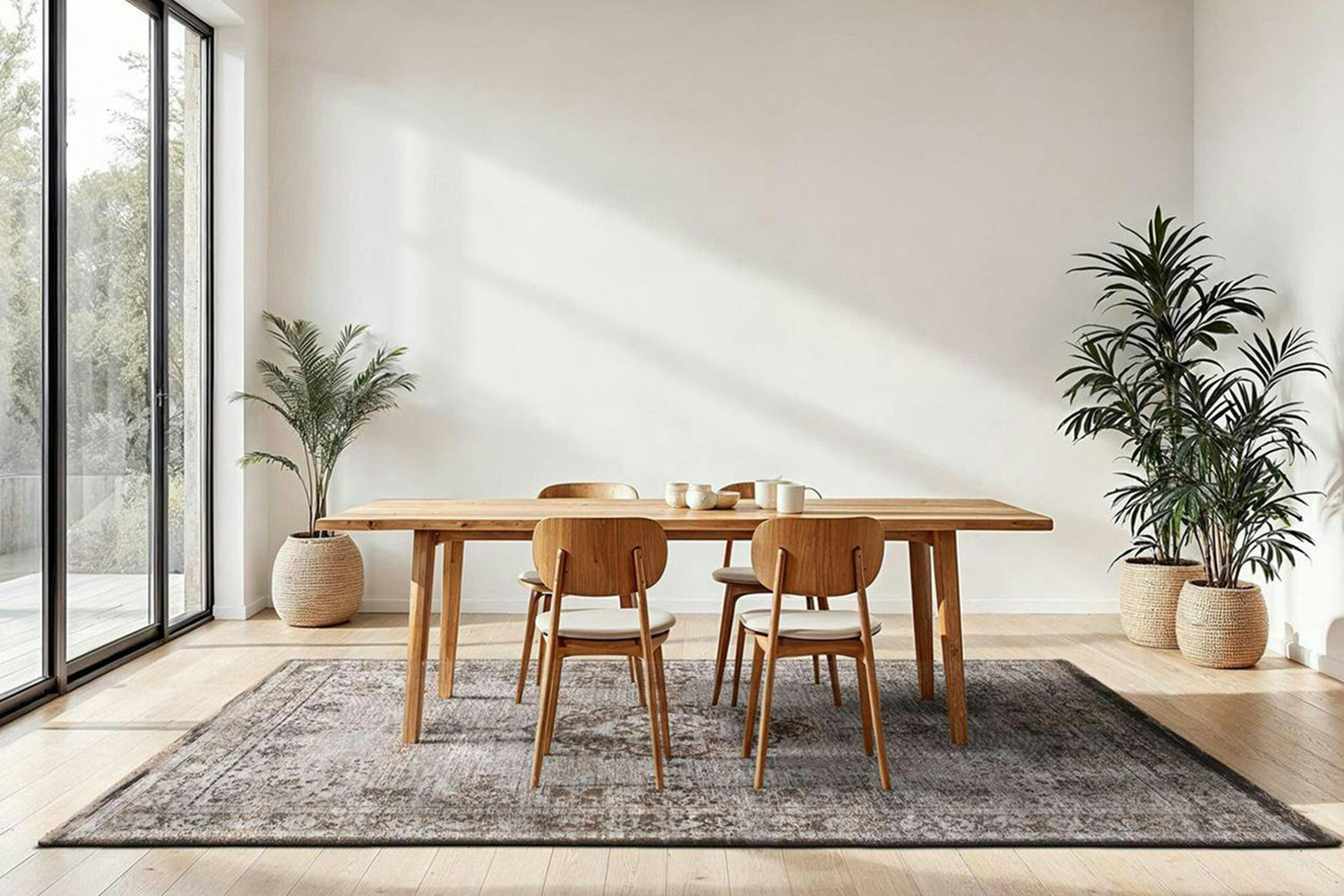 Louis De Poortere | Medallion Eco Rug | Grey Ebony | 240 x 340 cm-2