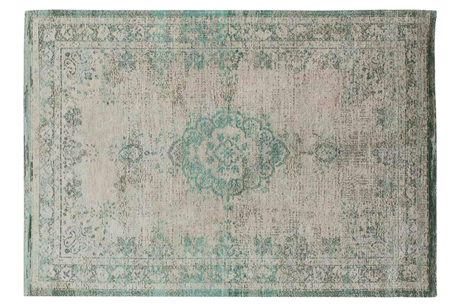 Louis De Poortere | Medallion Eco Rug | Jade Oyster | 80 x 150 cm