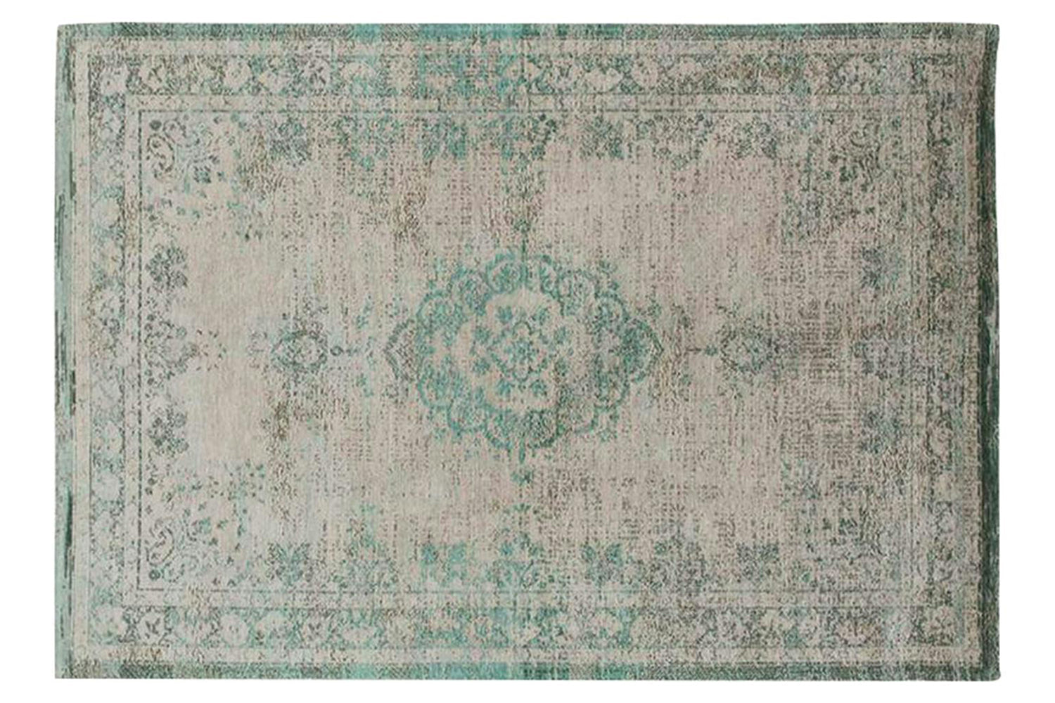 Louis De Poortere | Medallion Eco Rug | Jade Oyster | 240 x 340 cm