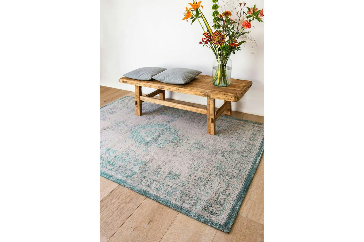 Louis De Poortere | Medallion Eco Rug | Jade Oyster | 280 x 390 cm-4