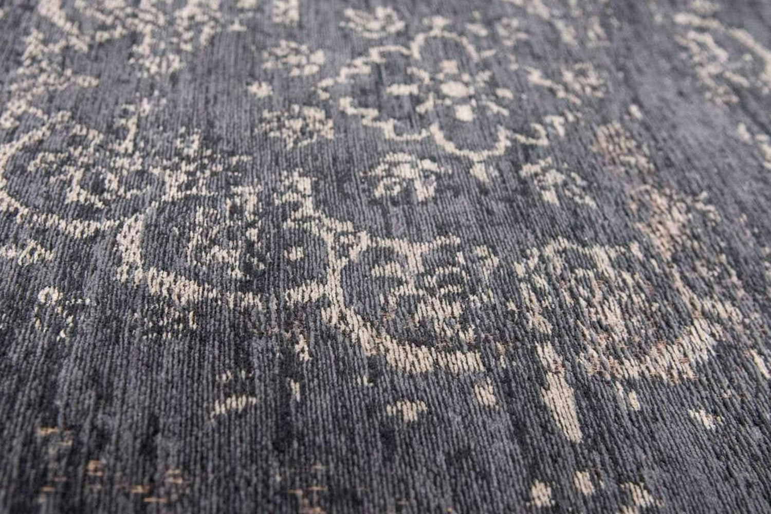Louis De Poortere | Medallion Eco Rug | Mineral Black | 80 x 150 cm-3