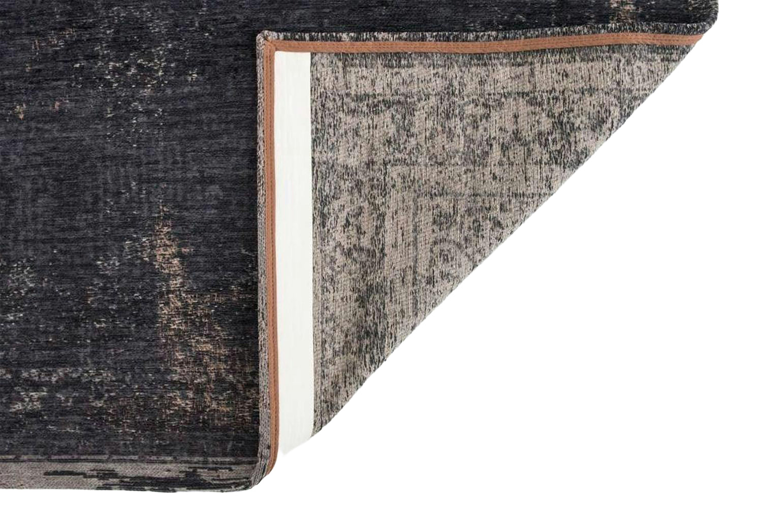 Louis De Poortere | Medallion Eco Rug | Mineral Black | 80 x 150 cm-6