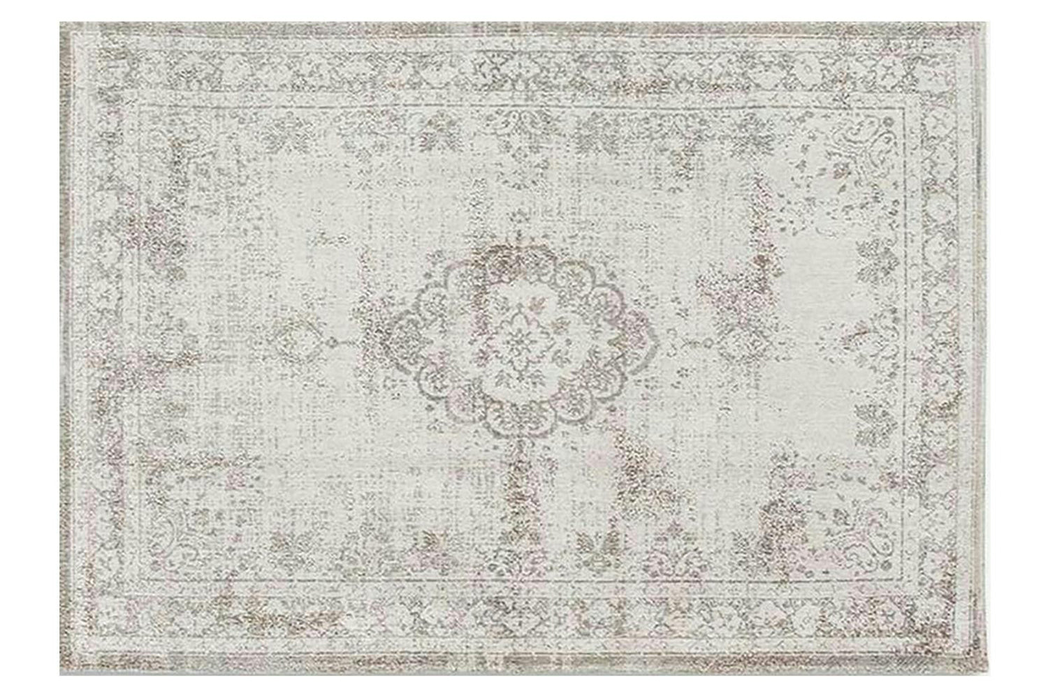 Louis De Poortere | Medallion Eco Rug | Salt & Pepper | 240 x 340 cm
