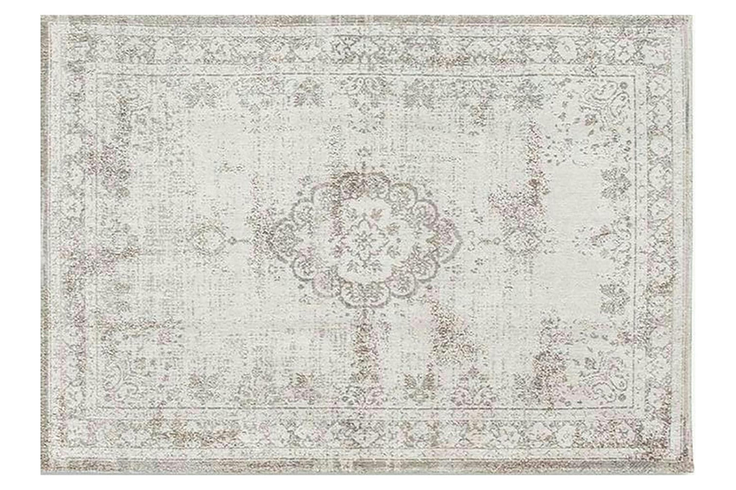 Louis De Poortere | Medallion Eco Rug | Salt & Pepper | 280 x 390 cm