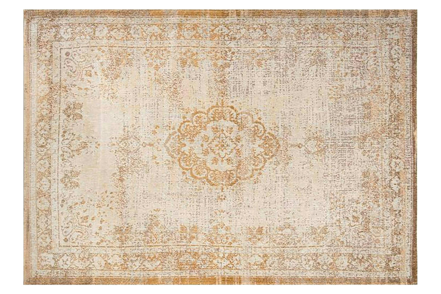 Louis De Poortere | Medallion Eco Rug | Yellow | 80 x 150 cm