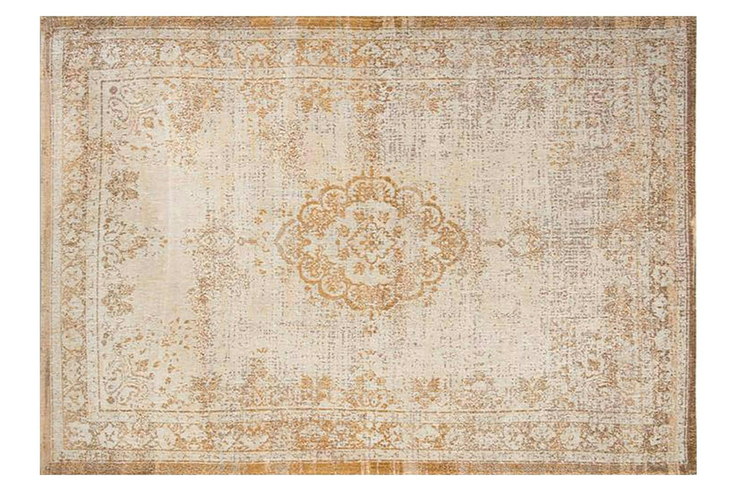 Louis De Poortere | Medallion Eco Rug | Yellow | 140 x 200 cm