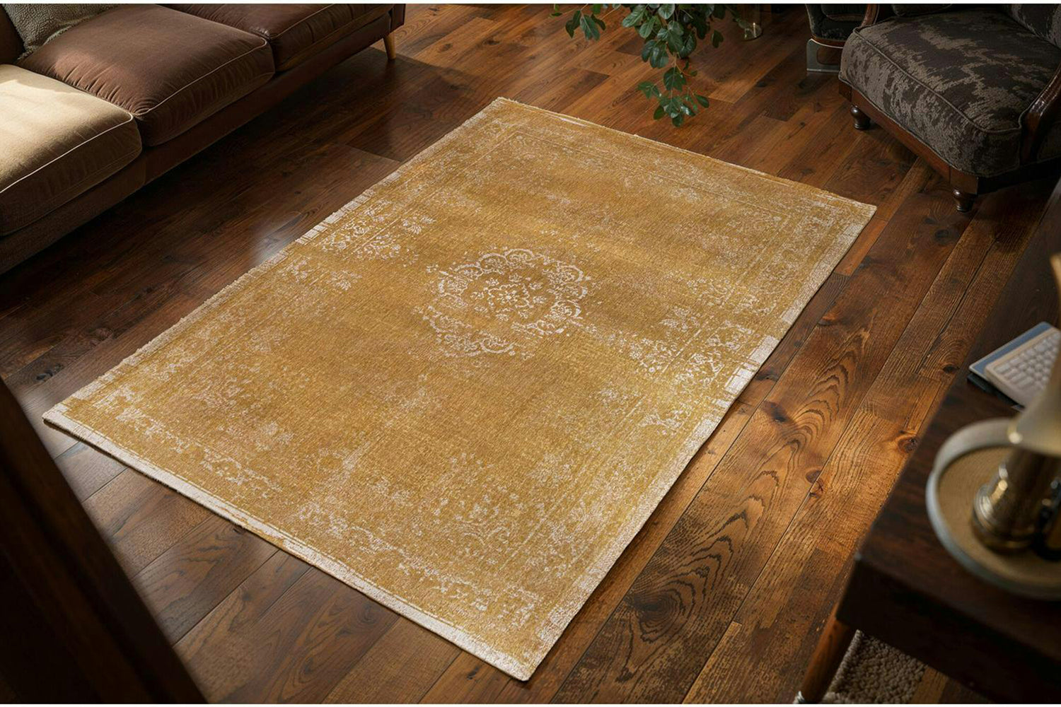 Louis De Poortere | Medallion Eco Rug | Spring Moss | 200 x 280 cm-2