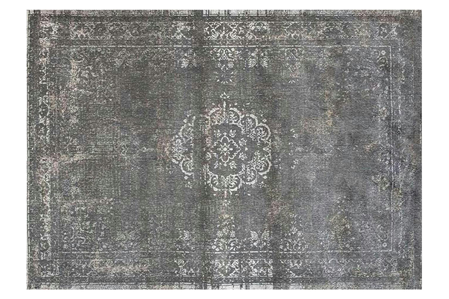 Louis De Poortere | Medallion Eco Rug | Stone | 80 x 150 cm