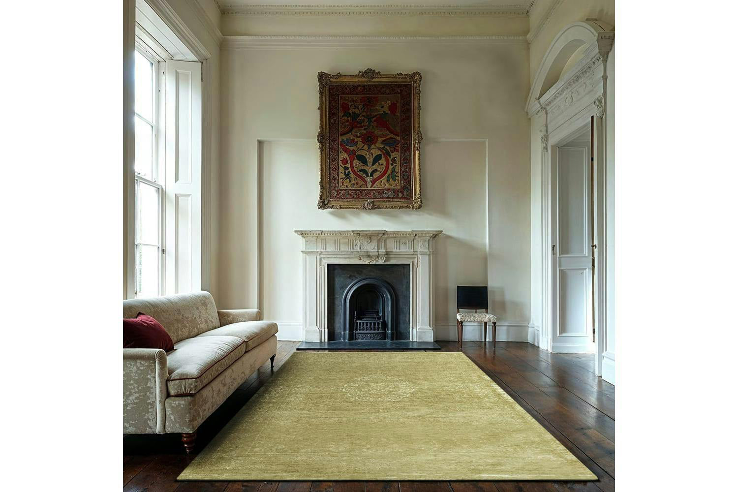 Louis De Poortere | Medallion Eco Rug | Beige | 200 x 280 cm-2