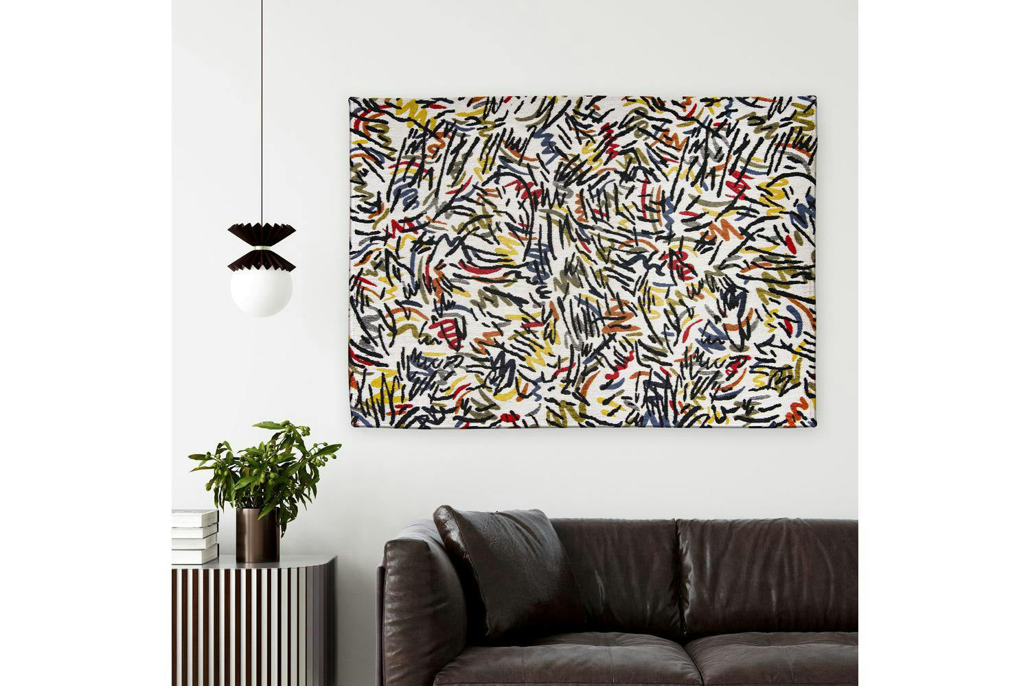 Louis De Poortere | Graffito Street Graph Eco Rug | Multicolour | 100 x 140 cm-2