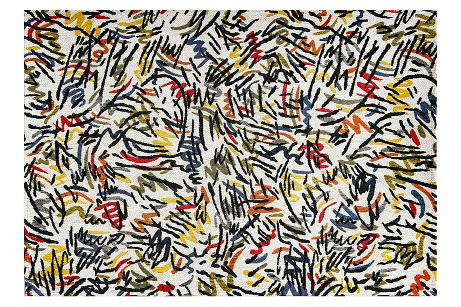 Louis De Poortere | Graffito Street Graph Eco Rug | Multicolour | 170 x 240 cm