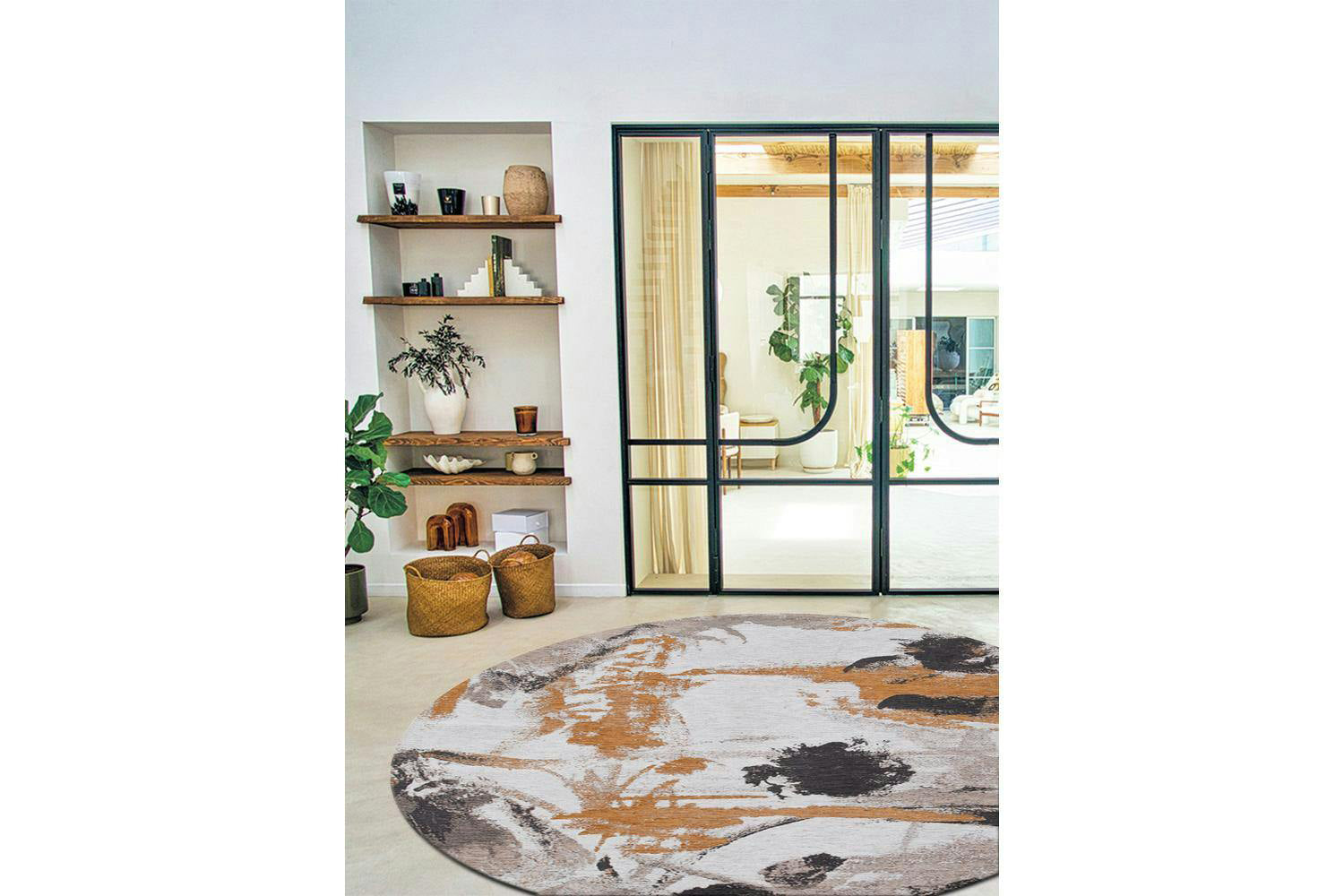Louis De Poortere | Fresque Middle Of Eco Rug | Multicolour | 100 x 140 cm-4