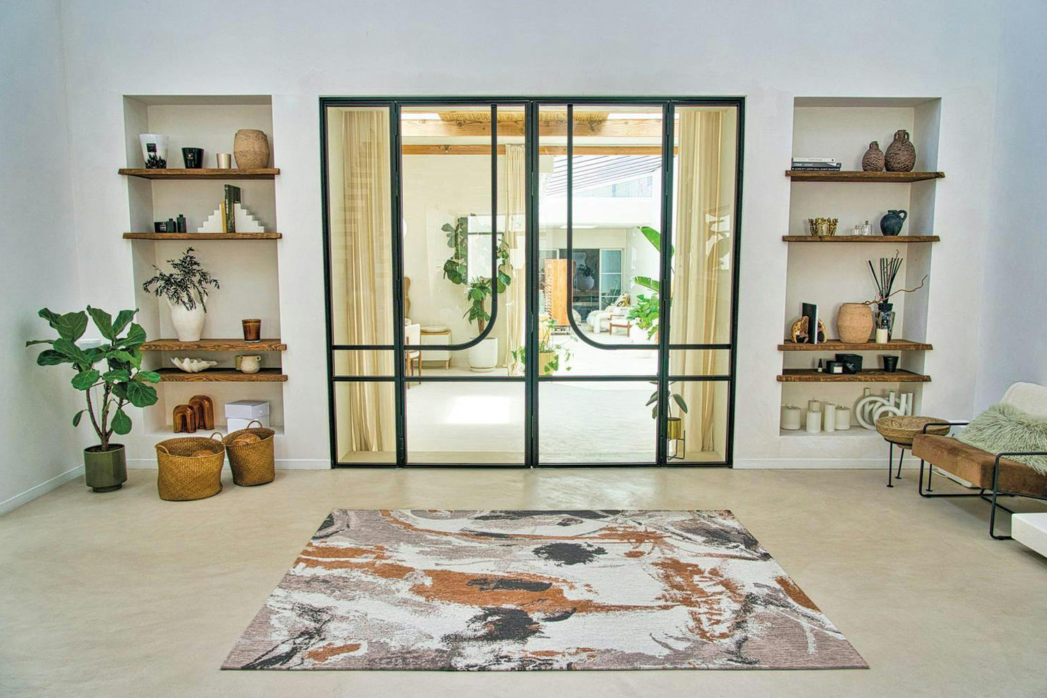 Louis De Poortere | Fresque Middle Of Eco Rug | Multicolour | 140 x 200 cm-2