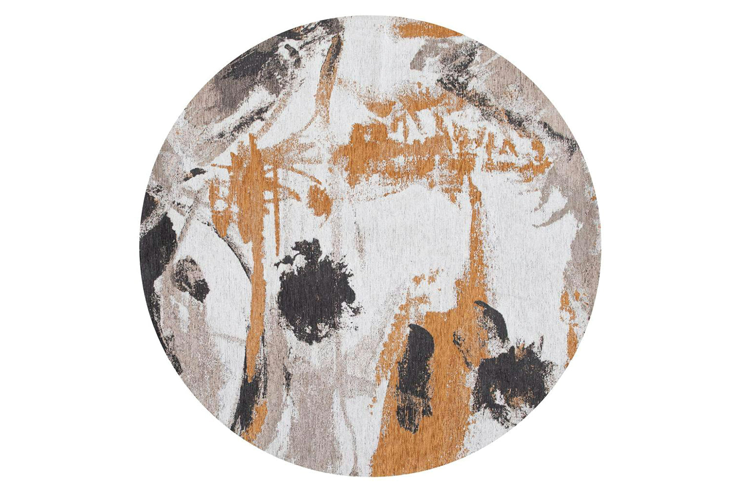 Louis De Poortere | Fresque Middle Of Eco Round Rug | Multicolour | 240 x 240 cm