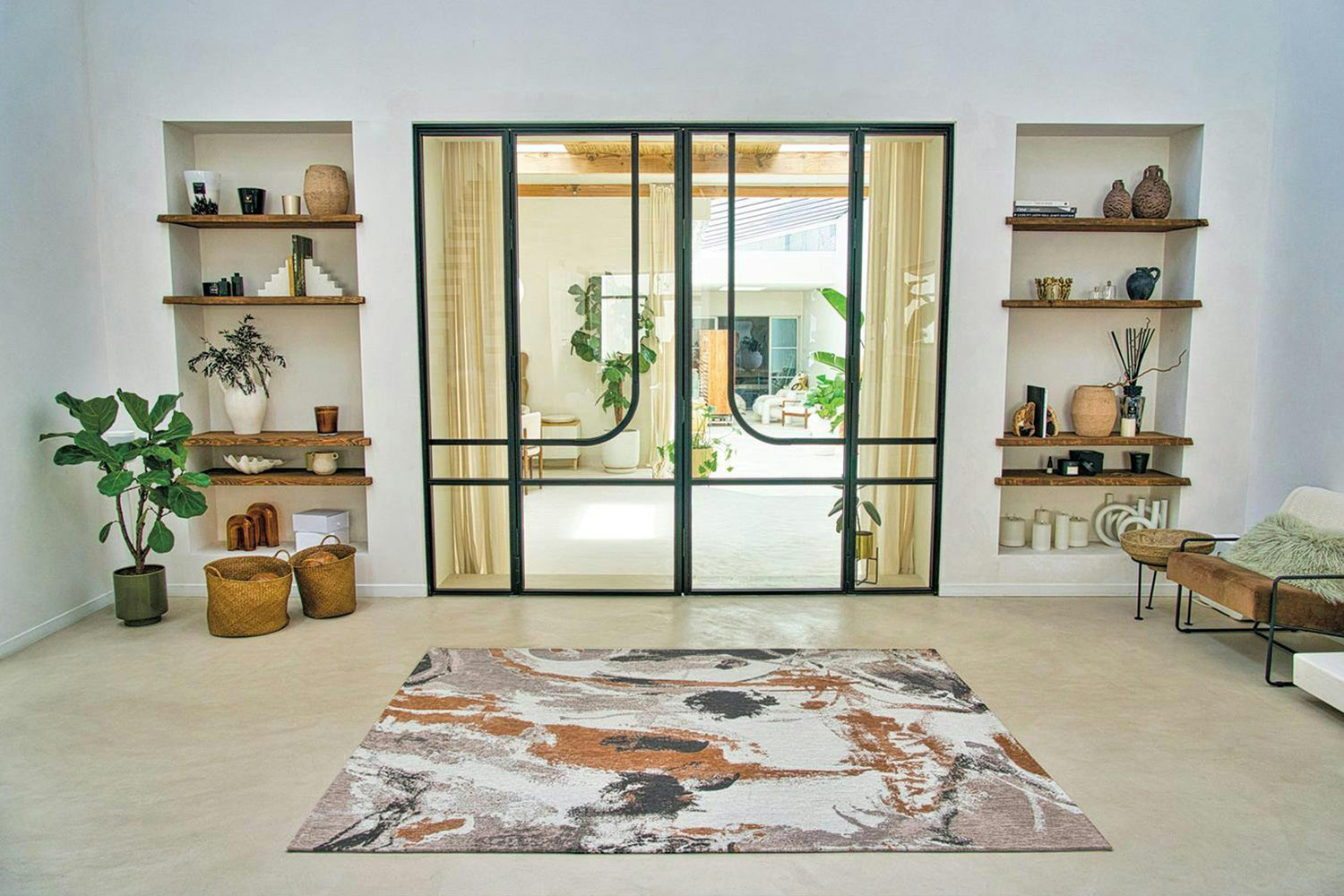 Louis De Poortere | Fresque Middle Of Eco Rug | Multicolour | 240 x 340 cm-2