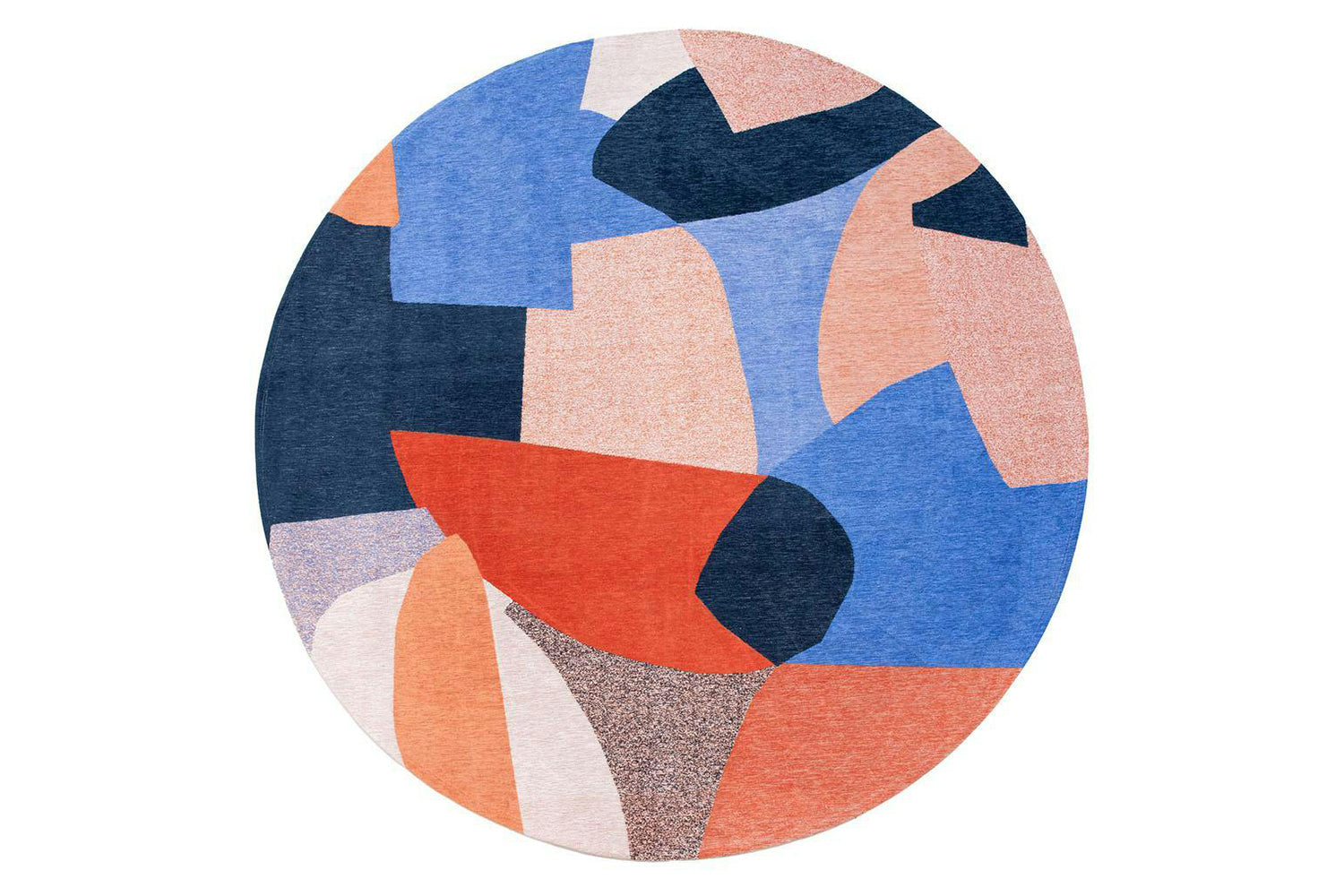 Louis De Poortere | Shapes Carpe Diem Eco Round Rug | Multicolour | 240 x 240 cm