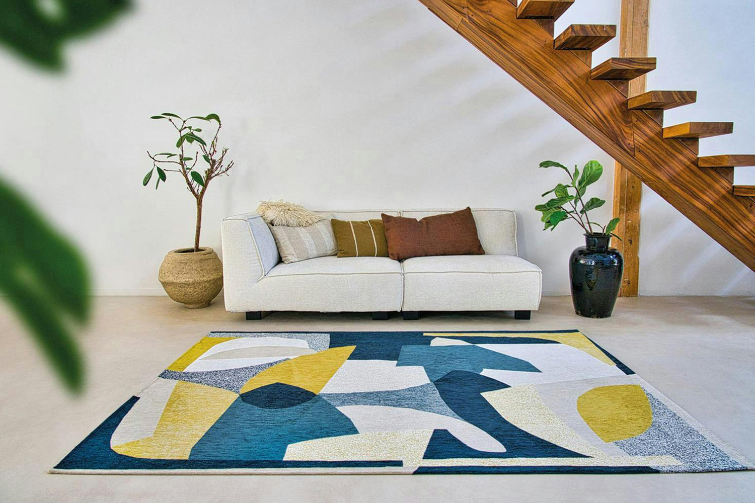 Louis De Poortere | Shapes Duck Song Eco Rug | Multicolour | 140 x 200 cm-2