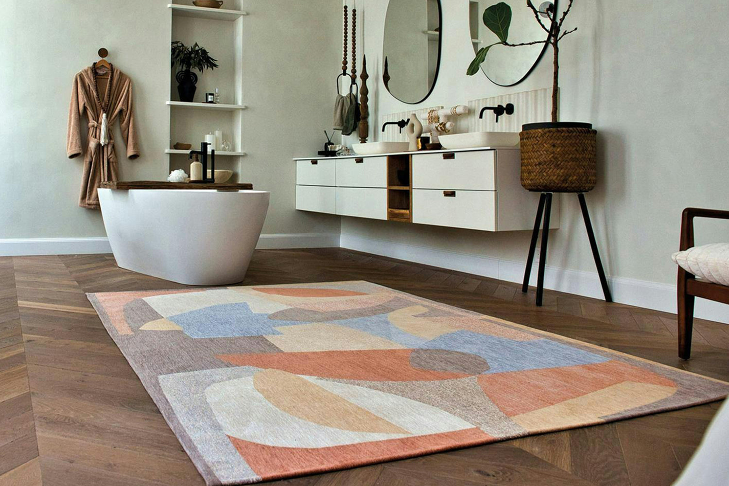 Louis De Poortere | Shapes Secret Eco Rug | Multicolour | 100 x 140 cm-2