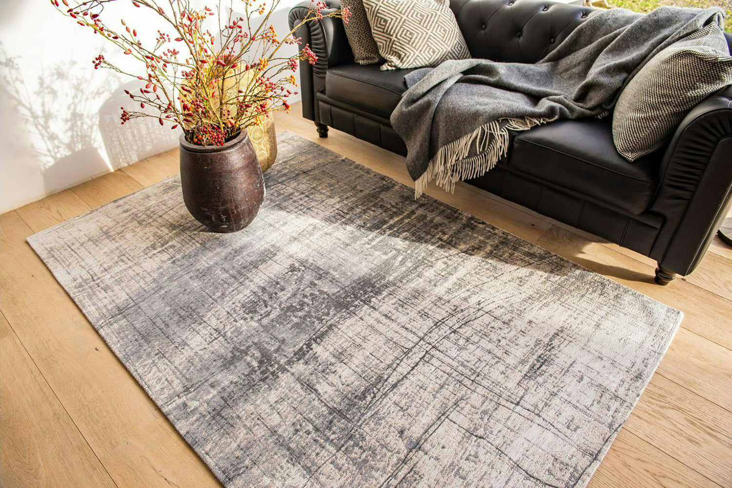 Louis De Poortere | Griff Eco Rug | Grey | 80 x 150 cm-3