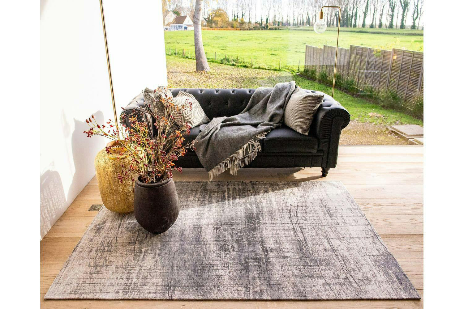 Louis De Poortere | Griff Eco Rug | Grey | 80 x 150 cm-5