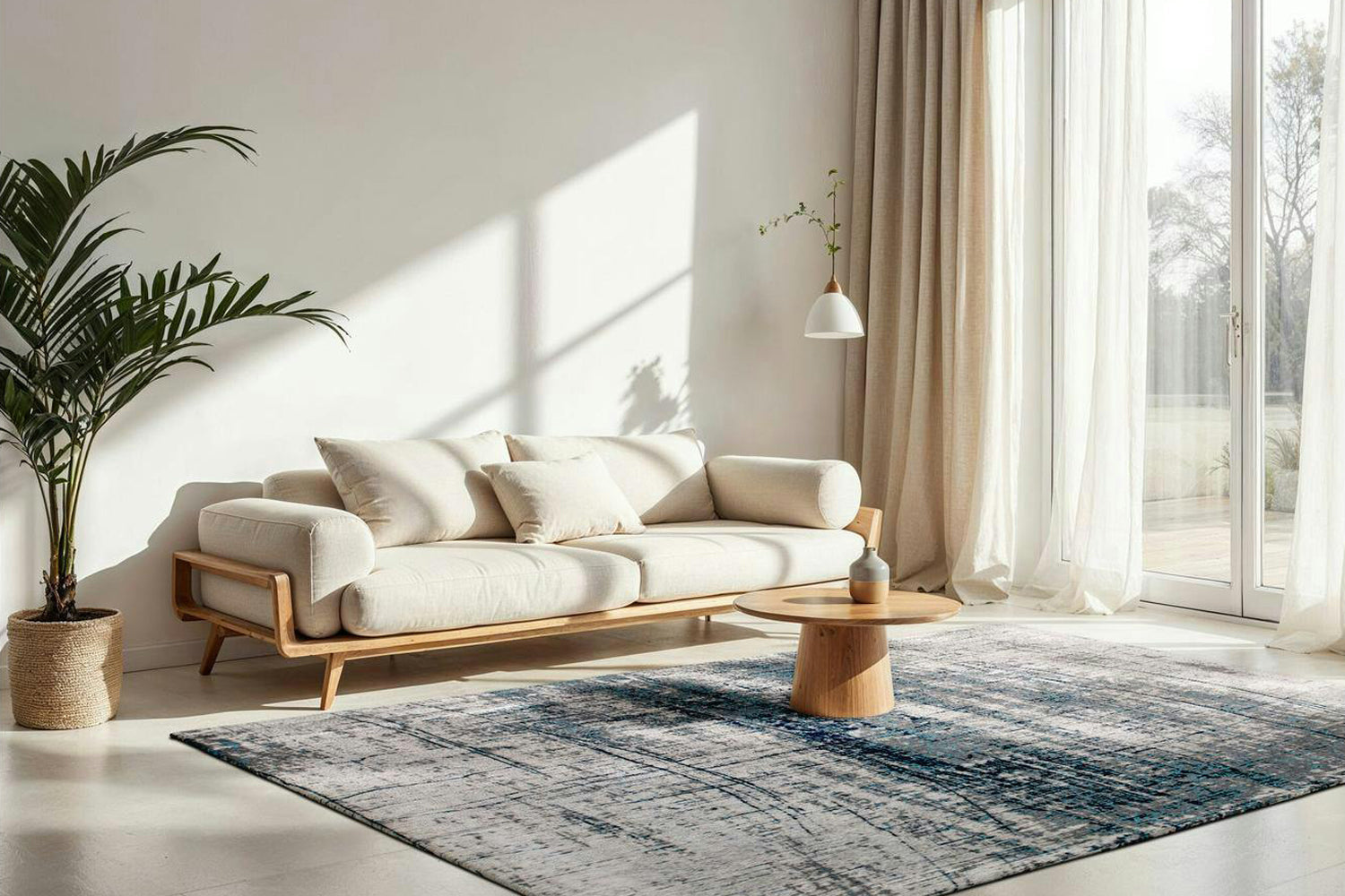 Louis De Poortere | Griff Eco Rug | Blue | 80 x 150 cm-2