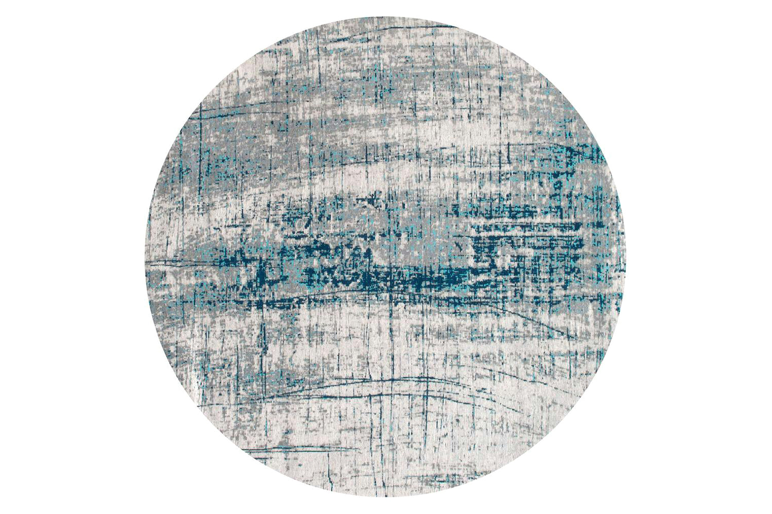 Louis De Poortere | Griff Eco Round Rug | Blue | 240 x 240 cm