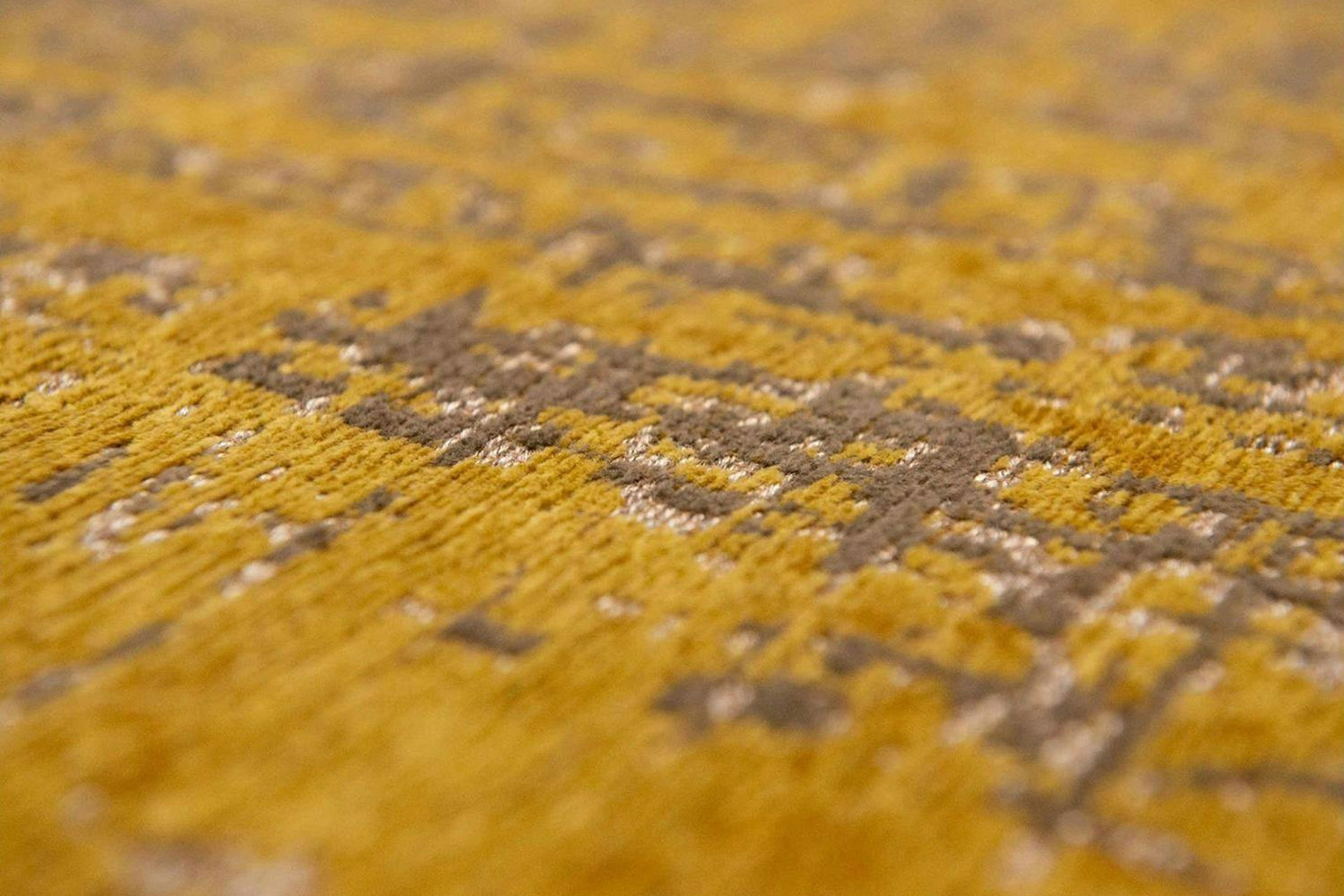 Louis De Poortere | Griff Eco Round Rug | Yellow | 140 x 140 cm-4