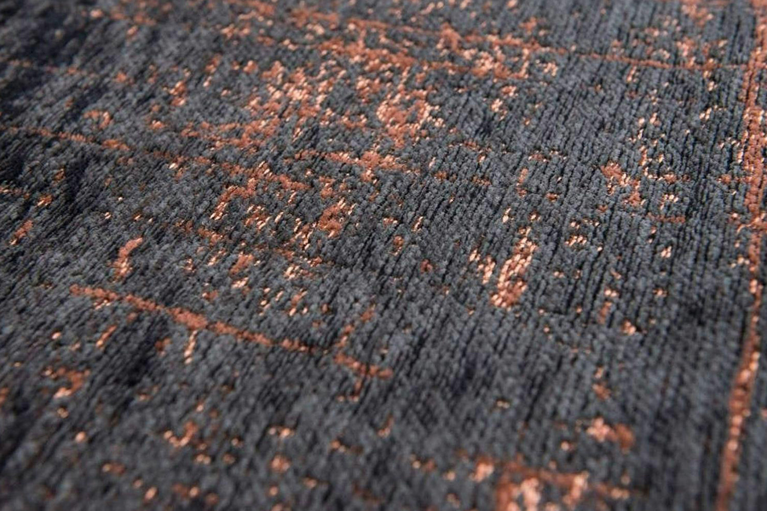 Louis De Poortere | Griff Eco Round Rug | Black/Brown | 240 x 240 cm-2