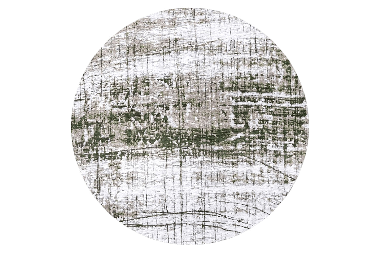 Louis De Poortere | Griff Eco Round Rug | Green | 140 x 140 cm