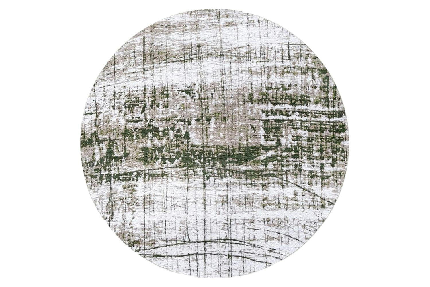 Louis De Poortere | Griff Eco Round Rug | Green | 240 x 240 cm