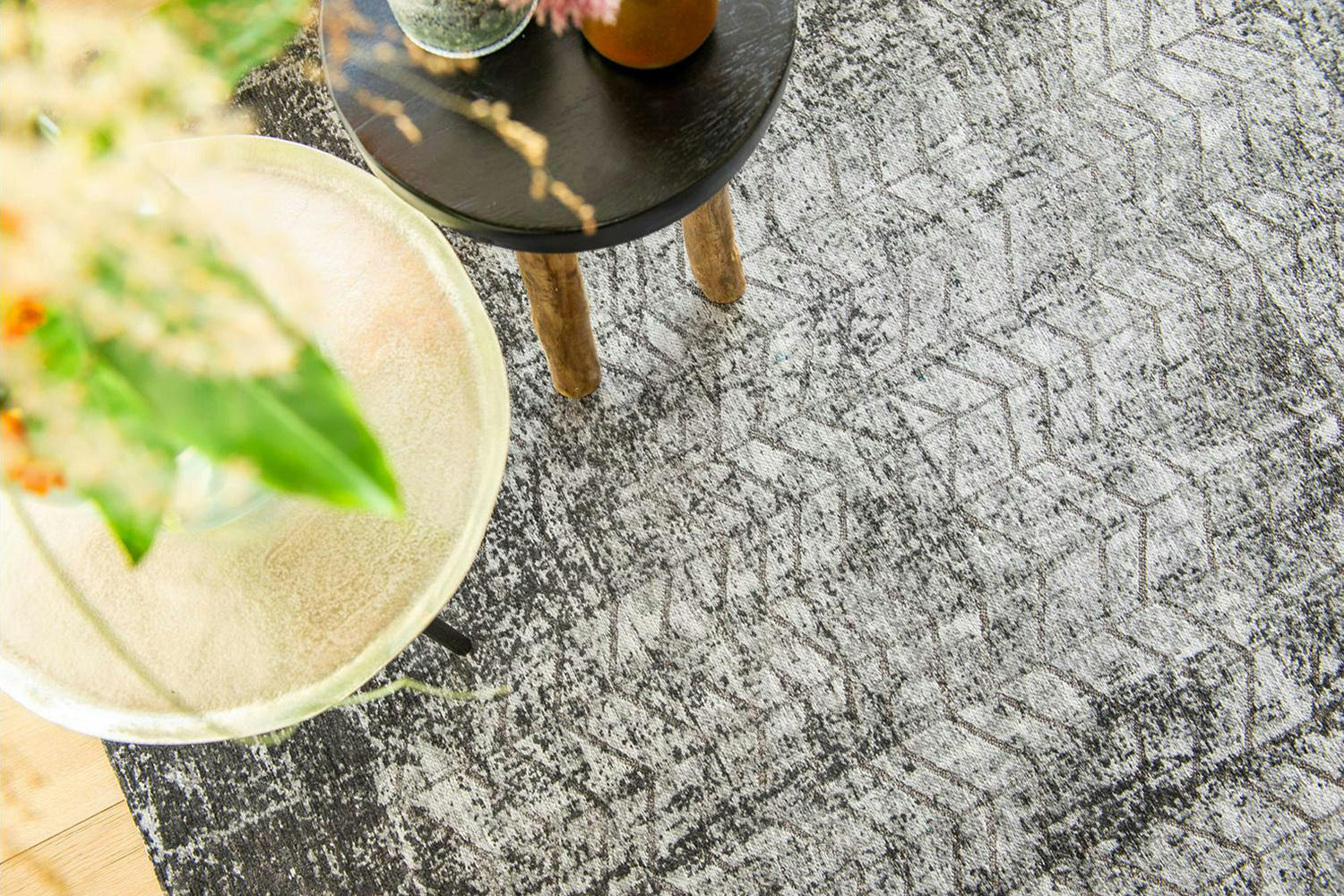 Louis De Poortere | Jacob's Ladder Eco Rug | Harlem Contrast | 80 x 150 cm-3