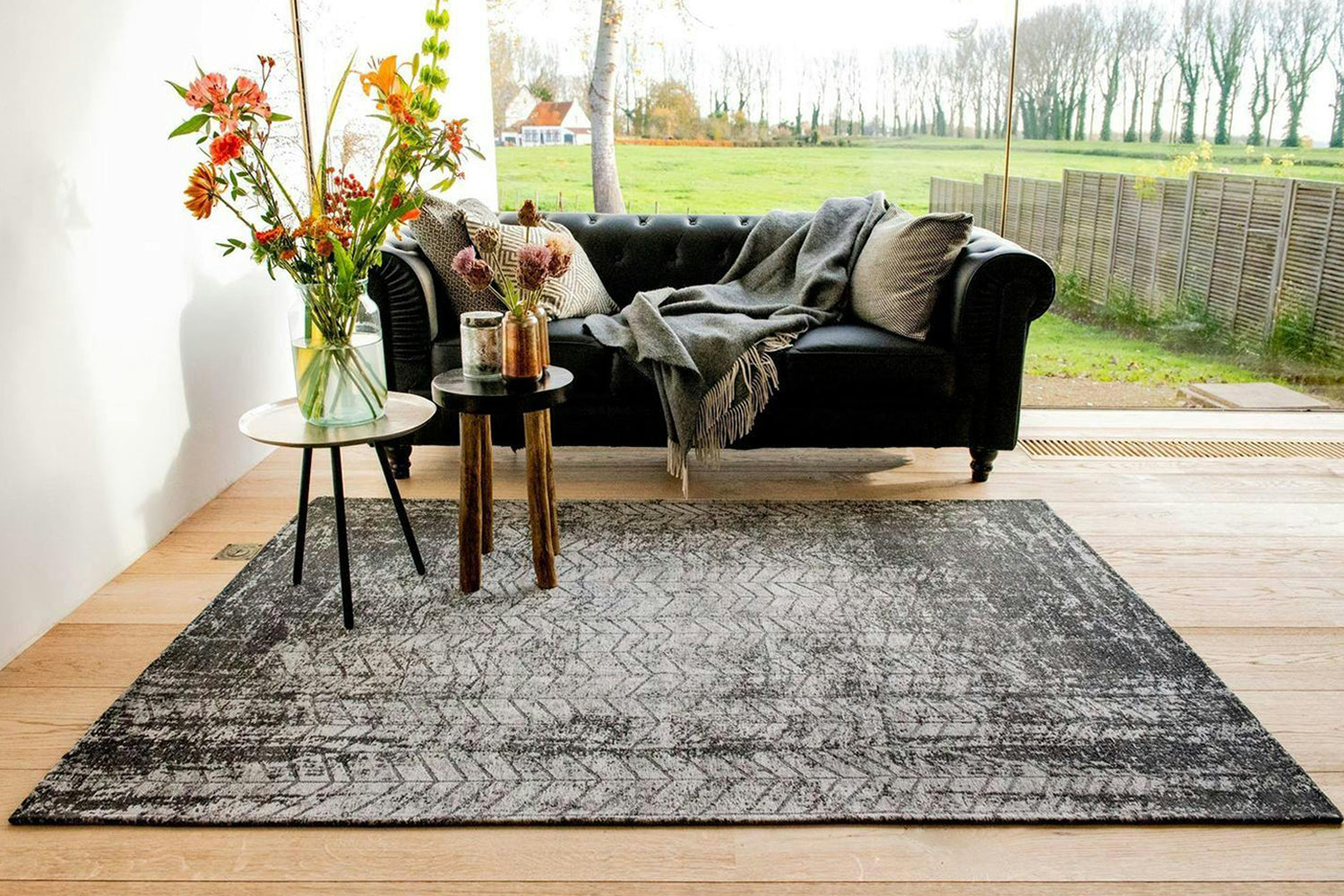 Louis De Poortere | Jacob's Ladder Eco Rug | Harlem Contrast | 80 x 250 cm-2